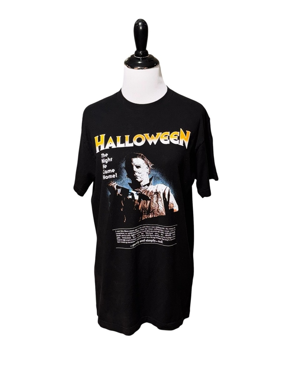 Halloween Men's M Medium Short Sleeve Crewneck T-Shirt Michael Myers Horror